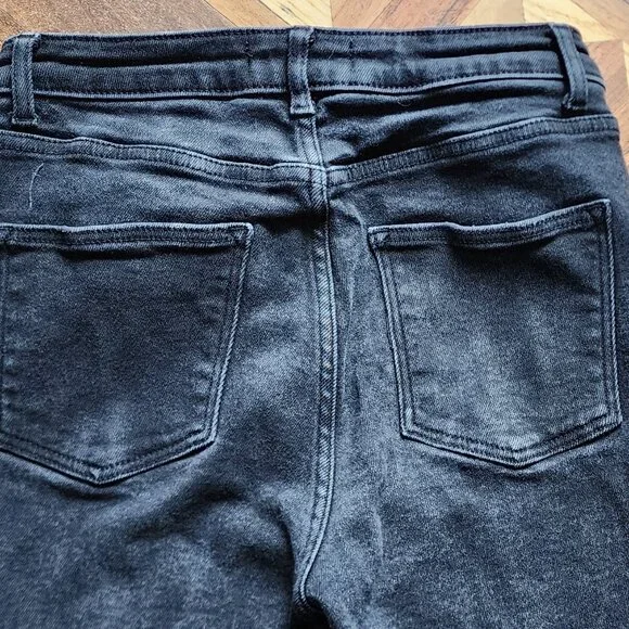 Denim&Co Faded Black Skinny Jeans Size 8